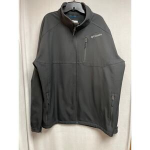 Columbia Men’s zip‎ jacket size 3XT tall Omni Shield black